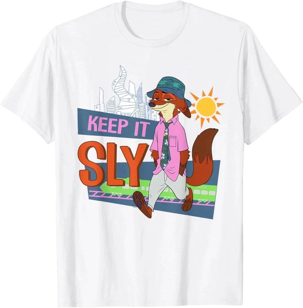 Zootopia 2 Nick Wilde Keep It Sly Funny Quote TShirt S