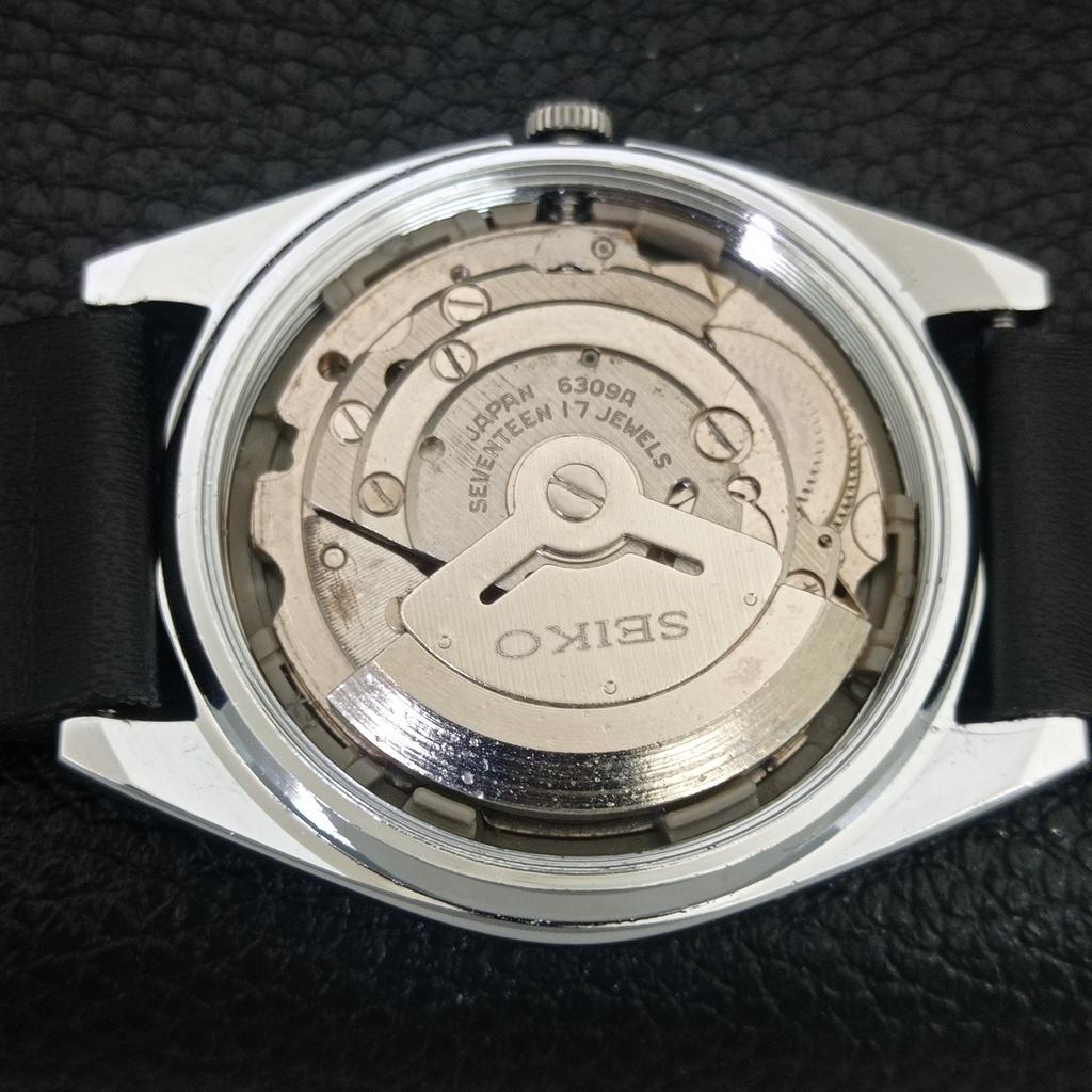 REFURBISHED VINTAGE SEIKO AUTOMATIC 6309A JAPAN MENS WHITE DIAL WATCH A442745-1