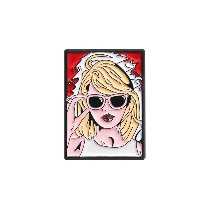 

Эмалевые значки Таро Певица, Значки на лацкан Солнце и Девушка, Забавные украшения, Подарок для друзей