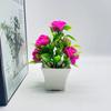 Artificial Potted Plants Artificial Flower Bonsai Artificial Green Plants Foam Roses 5 Foam Flower Ornaments