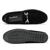 FUSHITON Driving Casual Łatwe do chodzenia Rozmiar Męskie mokasyny, wsuwane, buty, buty, modne, w, czarne, 26,5 cm