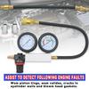 TU-21 Cylinder Leak Tester Compression Leakage Detector Set Double Gauge Petrol Engine Leakdown Detection Test Automotive Tools