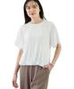 AC by Alpha Cubic Pleated Willow 351634 Women's Off-White Blouse,