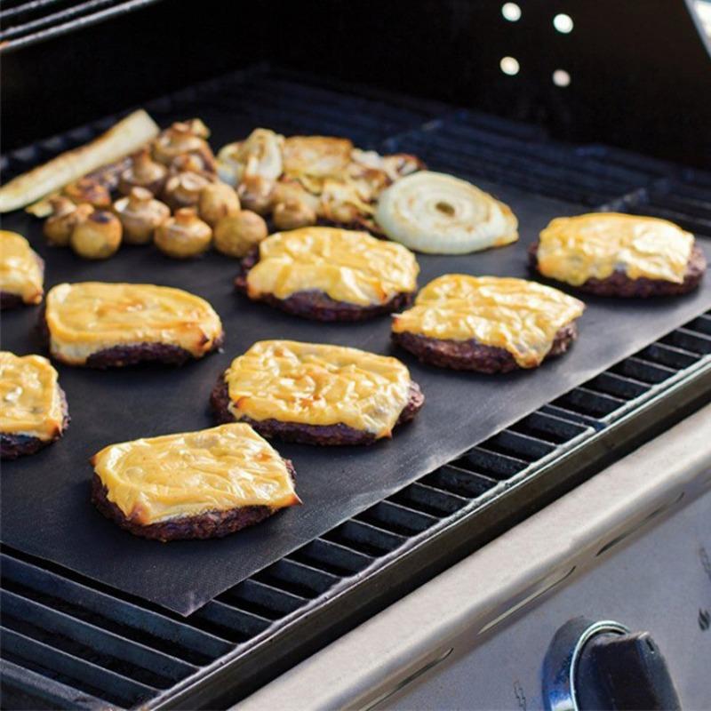 Oven Bottom Liners Non Stick Barbecue Grill Mats Reusable Kitchen Toaster Liner Air Fryer Cooking Heat Resistant Baking Paper