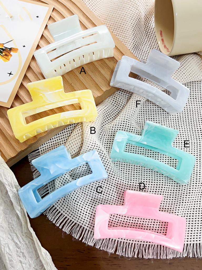 New Flower Hair Claws Gradient Fashion Shark Claws Hairpin For Girlschange Colour In The Sunlight Vacation Hair Accessories