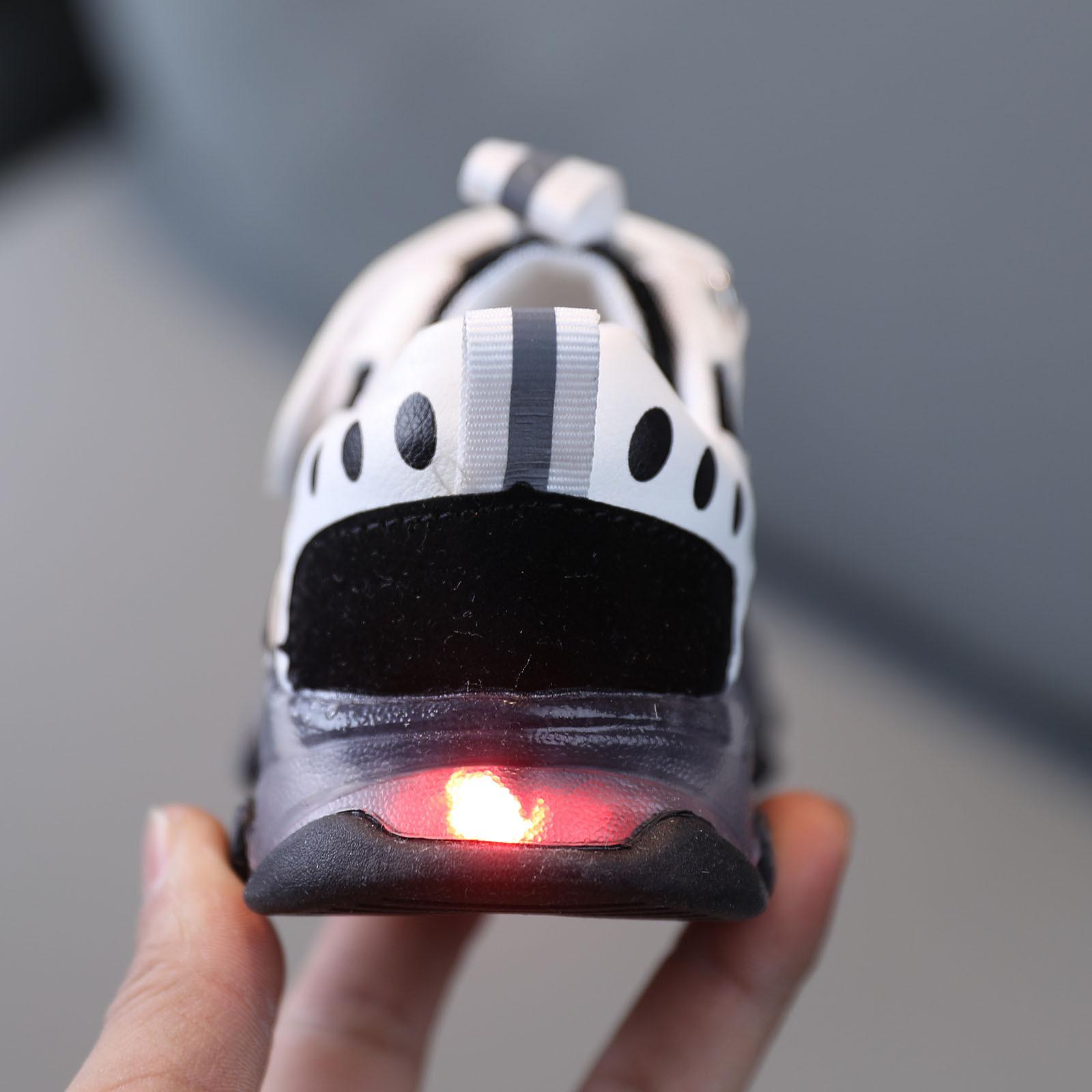 (Курица Кунг Пао)Детская светодиодная светящаяся спортивная обувь для бега для маленьких — фото 7