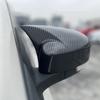 For Ford Focus MK3 2012-2018 Rearview Side Mirror Cover Wing Cap Ox Horn Exterior Door Rear View Case Trim Carbon Fiber