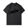 Men's 100% Cotton Crew Neck Short Sleeve T-Shirt, Casual Streetwear Stylish Brush Lettering Print Soft Breathable Summer Daily Casual Tee for Male