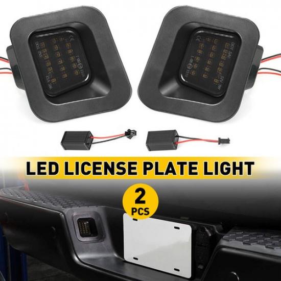 

SMOKED LENS Rear LED License Plate Lights For Dodge Ram 2003-2018 1500 2500 3500