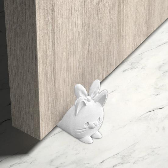 3D Printed Door Stoppers, Cute Cat Door Stopper Wedge, Thick Stable Non-Slip Windproof Anti-Collision Doorstop for Home Floor Desktop Ornament