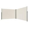 Retractable Side Awning, 79''x 236'' Outdoor Privacy Screen, 180g Polyester Water-proof Retractable Patio Screen, UV 30+ Room Divider Wind Screen for
