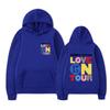 Love on Tour Print Fashion Sweatshirt Hip Hop Casual Tops Oversize Unisex Autumn Winter Fleece Streetwear Tops