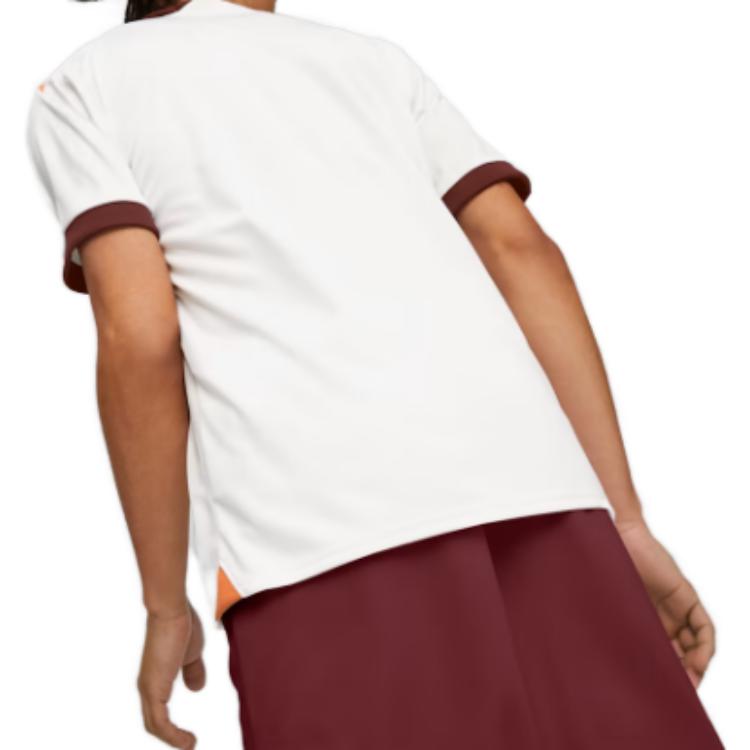 Puma Letter Print Polo Short Sleeve Soccer Jersey Men Tops White 770449-02
