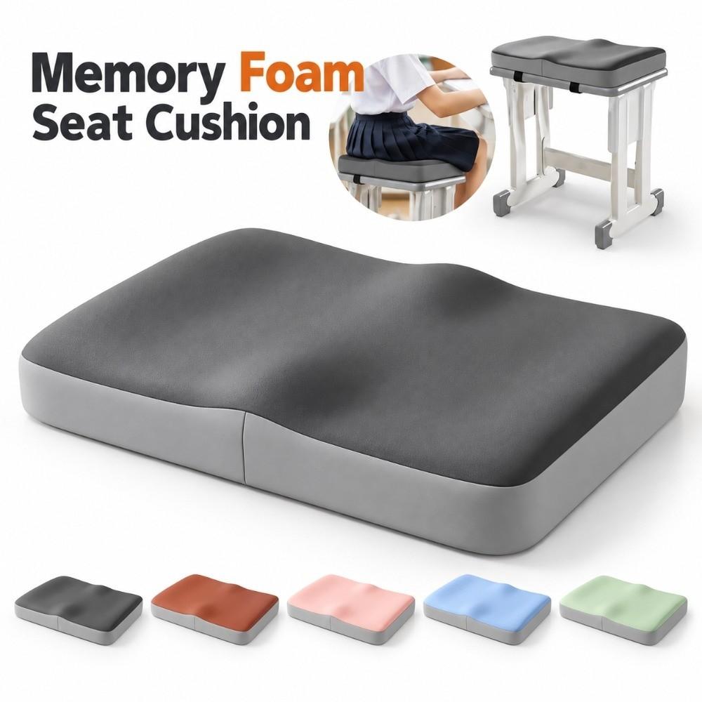 Slow Rebound Seat Cushion Memory Foam Chair Pad Durable Chair Cushion  Office