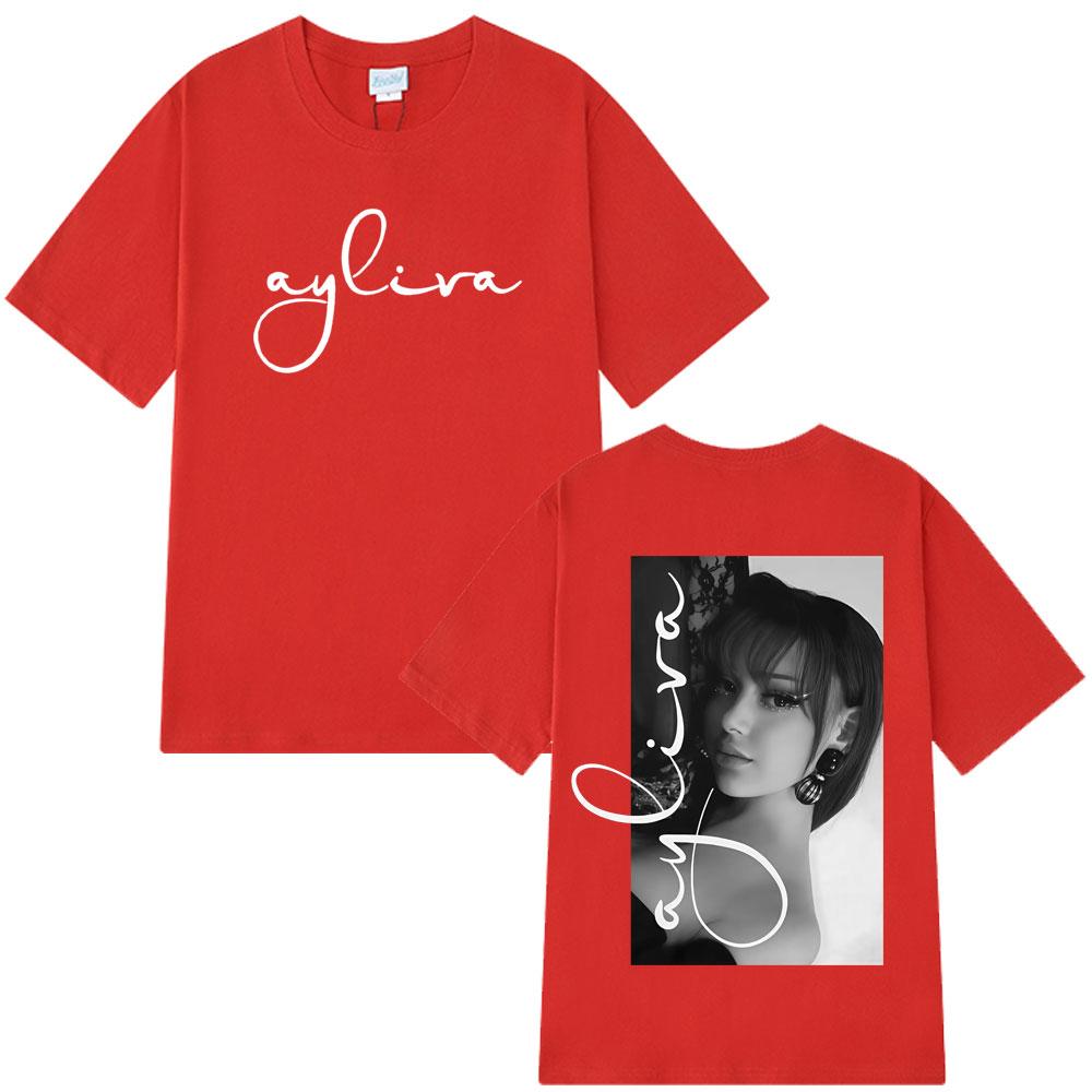 Die Ayliva Tour Hot Sale 2025 T Shirt Men Women Vintage Fashion T Shirts Short-sleeved Casual Cotton Aesthetic Trendy T-shirts S