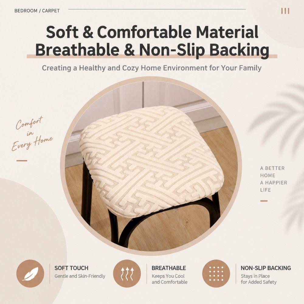 Non-Slip Bar Stool Cover Elastic Edge Seat Cover New Seat Protector Home Furniture Protection