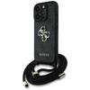 Etui Guess 4G Big Logo Cord Stap         Crossbody Do Iphone 16 Pro Czarny