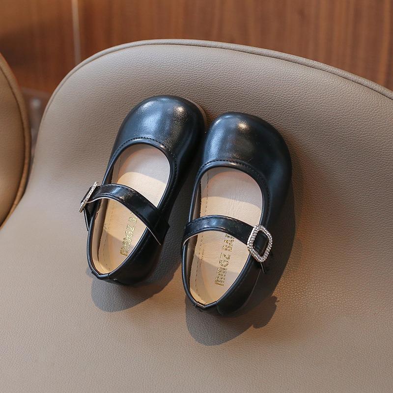 Fashion Soft Sole Princess Leather Flats For Baby Toddler Little Girls