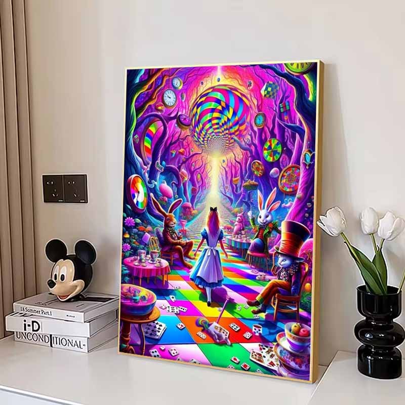 Disney 5D DIY Diamond Painting Ariel Watercolor Illustration Embroidery Mosaic Cross Stitch Home Decor Gifts Crafts
