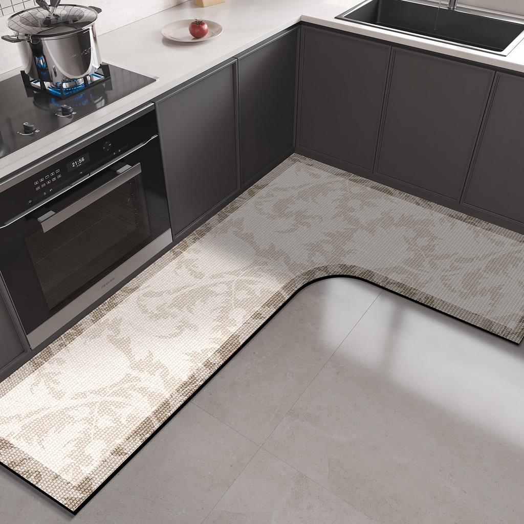 Mata kuchenna podłogowa Ziemia okrzemkowa Maty PCV w kształcie L Chłonna Zmywalna Antypoślizgowy Dywan Chłonna olej Dywaniki pod stopy Alfombra Cocina