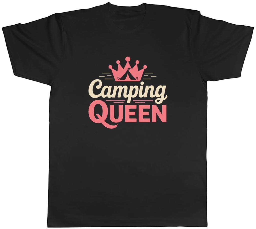 Camping Queen Pink Tent Crown Mens T-Shirt Tee Gift Top