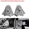 Rear Phantom Swingarm Axle Covers For  Softail Springer EFI FXSTSI FXSTD FLSTF FLSTN Motorcycle Chrome Metal