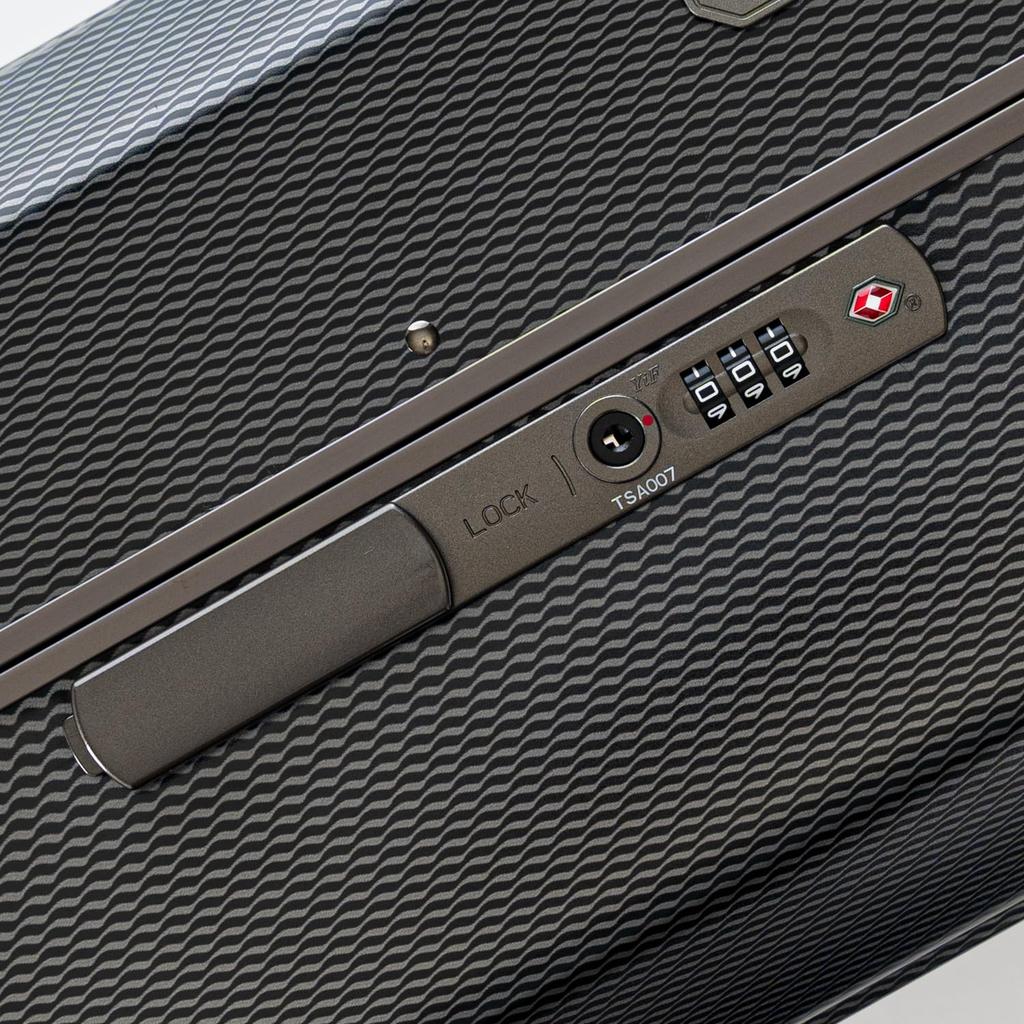 Asia Luggage Solid Knight Carry-on Case, Wave Black