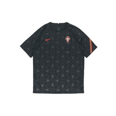 Portugal Team Trainings-Kurzarm-Fußballtrikot Herren Tops Schwarz CD2579-010