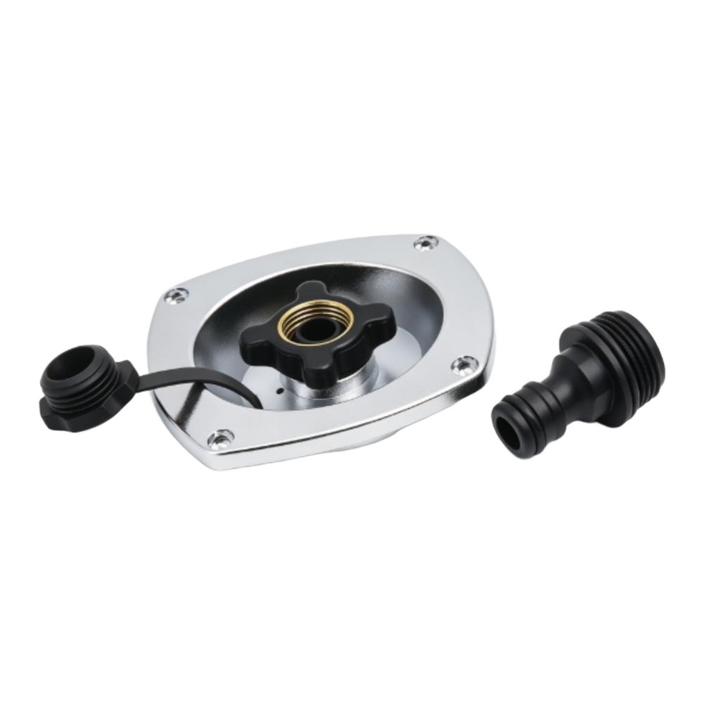 RV City Water Fill Inlet Water Fill Inlet Built In Check Valve For Boat Gravity Water Inlet Fill Dish Marine Caravans Accessorie