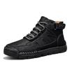 Leather Shoes Men's New Men's Shoes Dad Mid-top Boots Men's Outdoor Leisure Martin Boots Men's