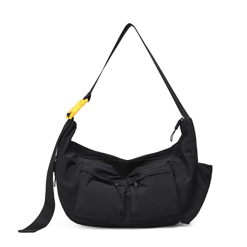 

Унисекс Водоотталкивающая Многокарманная Сумка Кроссбоди и На Плечо - Рюкзак Большой Вместимости для Поездок на Работу чёрный