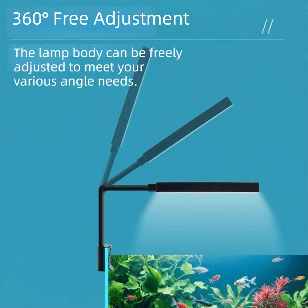 Adjustable Brightness Fish Tank Clip Lamp Aquarium Decorative LED Light Ornamental Tank