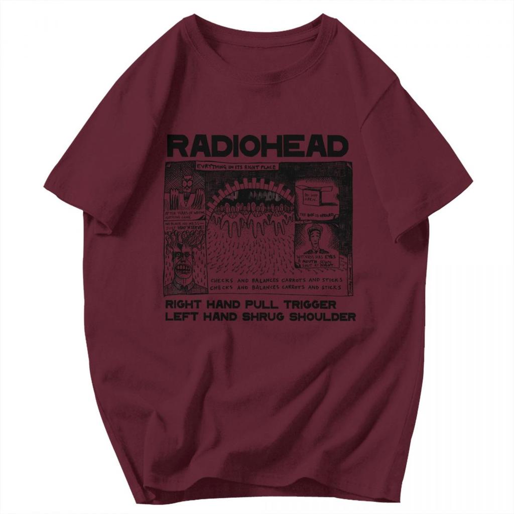 T-shirt da uomo Tutto al suo posto Radio Rock Fascia per capelli Regali Grafiche Y2K Abbigliamento Unisex T-shirt
