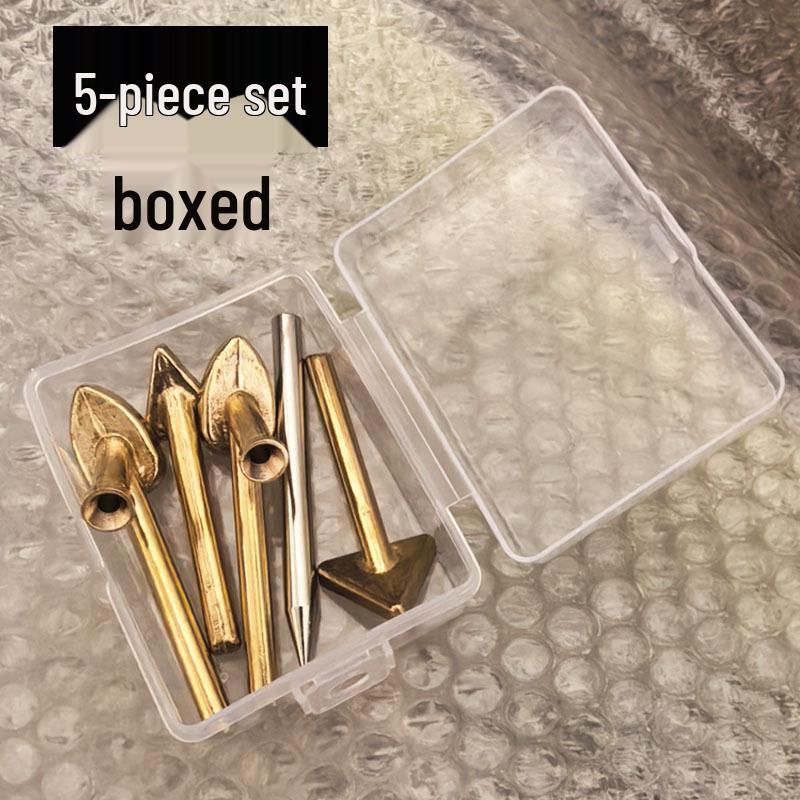Triangle Smoothing Head Plastic Welder with Hole Copper Tip and Welding Rod Repair Tool.