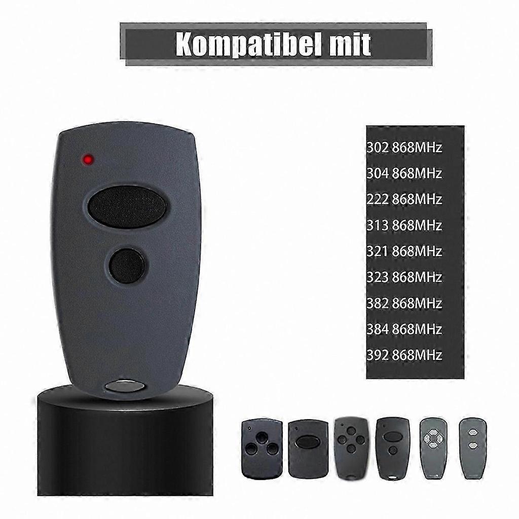 2pcs 868.3MHz Garage Door Remote Control for D302/304/384/321/323-868