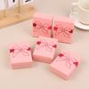 5Pcs Bow Jewelry Box Ring Earrings Bracelets Necklace Organizer Paper Jewelry Gift Packaging Box Wedding Proposal Supplies