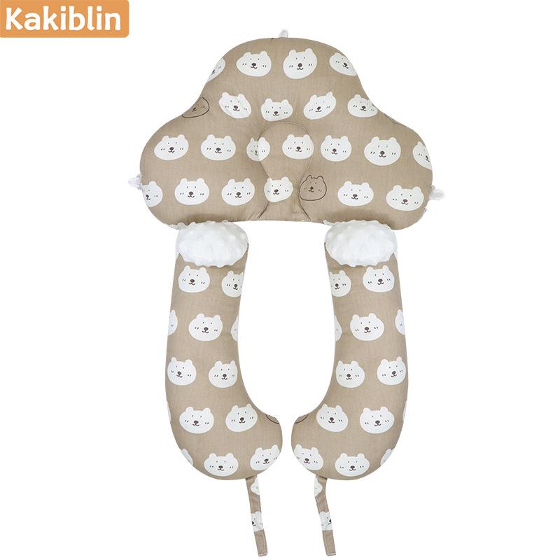 Multifunctional Baby Shaping Pillow: Corrects Head Deviation, Detachable, Washable, Anti-Startle, Breathable Cartoon Design