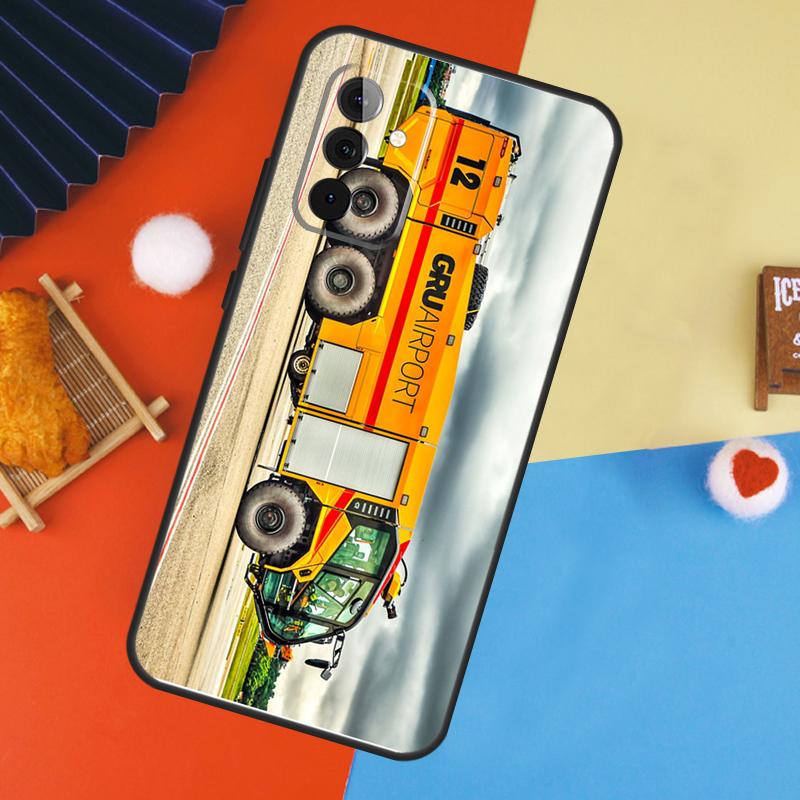 Fire Truck Case For Samsung Galaxy A54 A34 A14 A55 A35 A33 A53 A13 A23 A17 A06 A16 A56 A36 A52 A32 A15