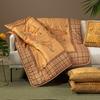 Plaid CM 130X170 Geo Tartan In Cotton Satin 150 Gr/mq