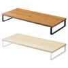 Lihitlab Computer Stand Monitor Stand Wood Grain MDF Desk Stand Standard Natural Width 59 X Depth 25 X Height 8cm Load Capacity 15kg A8001-35