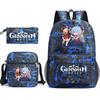 Yuanshen Backpack 3 Pieces/set Girls Boys Travel Shoulder Bag School Backpack
