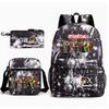 Set Zaino Scolastico Cristiano Ronaldo per Bambini Ragazzi Ragazze 15L Tessuto Oxford Borsa a Doppia Tracolla con Spallacci Imbottiti Traspiranti