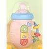 Infant Bottle Shape Teether Toy Soothing Sounds and Lullaby Machine for Early Education