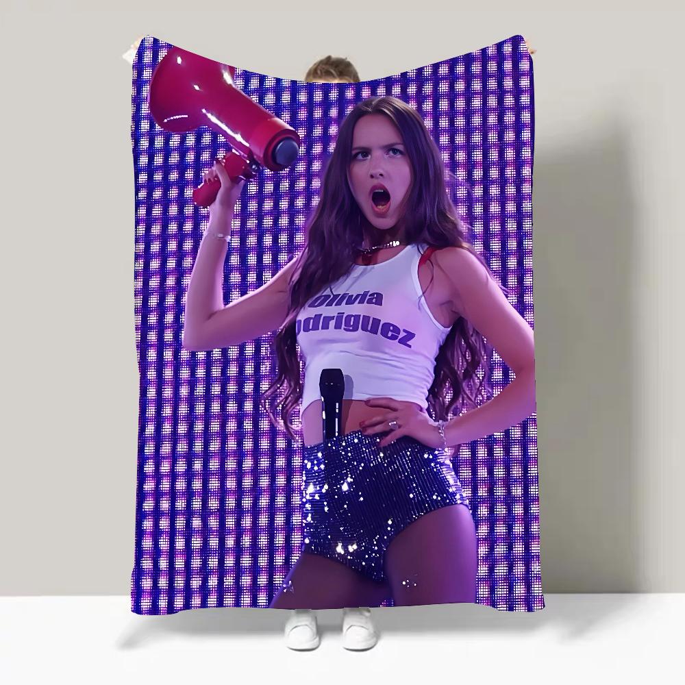 

Singer O Olivia R Rodrigo S vampire Blanket Perfect Gift For Sofa Office Bed Plane Travel Sleep Read Relax Camping 75x90cm