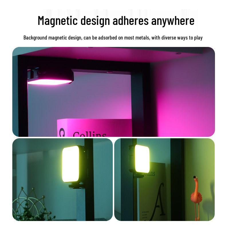 Mini LED Fill Light for Photography & Vlog - Portable DSLR Camera Colored Atmosphere Light