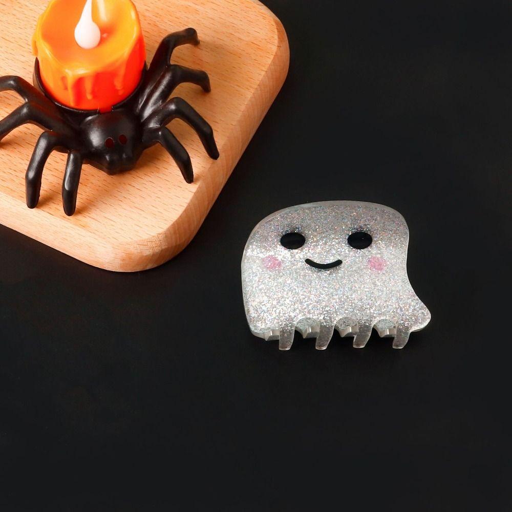 Grab Clip Halloween Hair Clip PVC Shark Clip Cute Ghost Hair Claw  Gift
