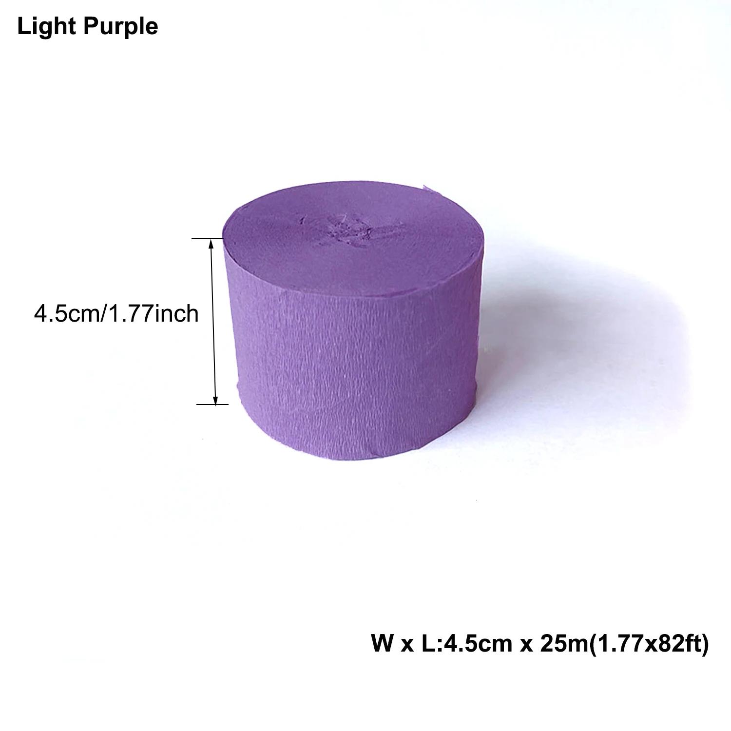 1pcs 4.5cm x 25meters Crepe Paper Streamers Tissue Paper Roll Flower Craft Making Birthday Wedding Party Backdrop DIY Decoration
