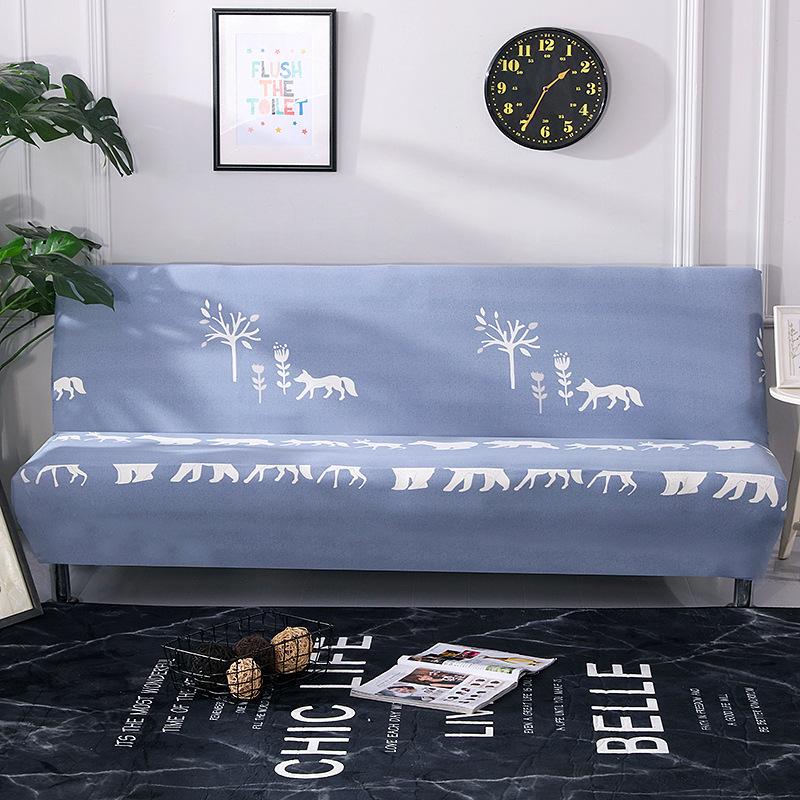 Copridivano Elasticizzato Copri Futon Senza Braccioli Stampato Copri Mobili Aderente Elastico Lavabile Copridivano Senza Braccioli Scudo Divano Pieghevole Copridivano