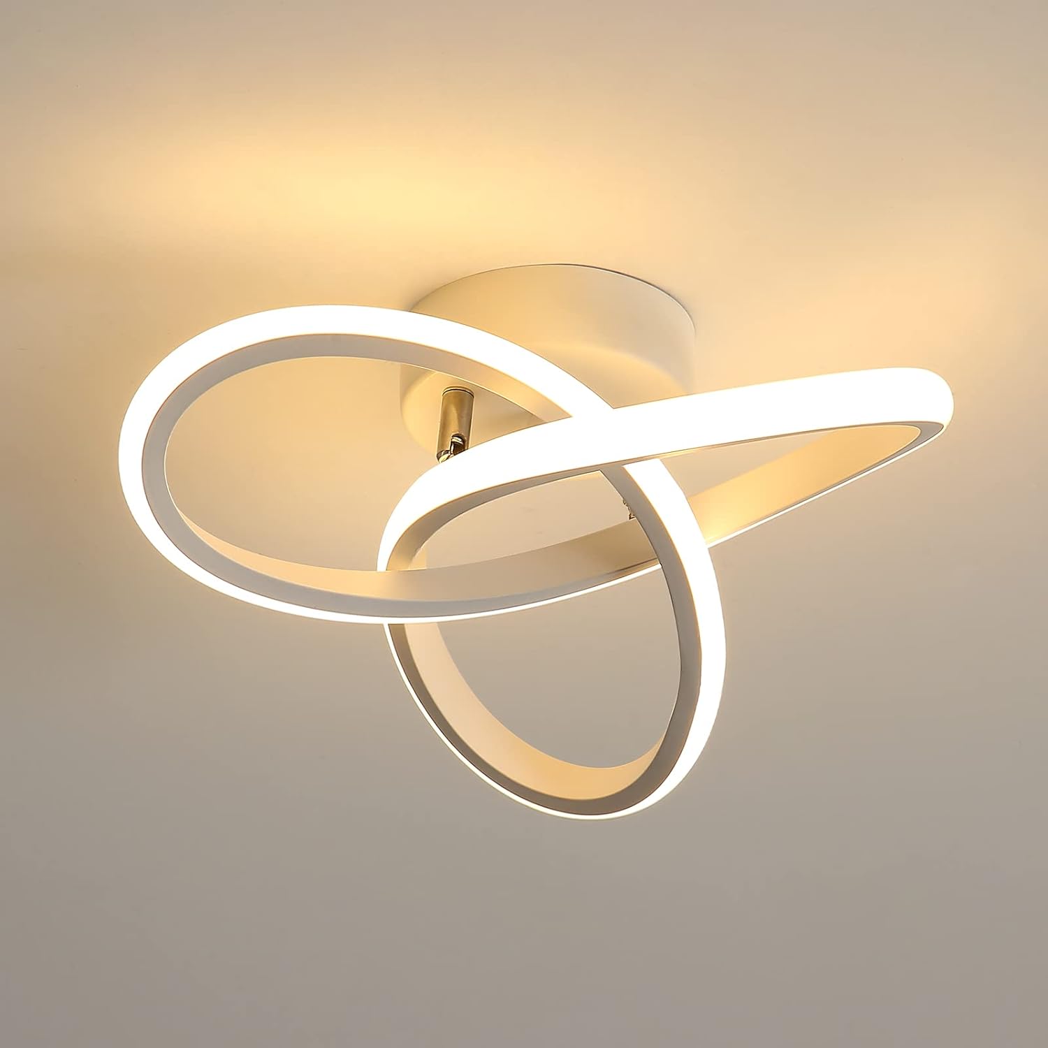 

Сучасні стельові світильники з напівприкритим стельовим світильником 3 кольори, акрилові стельові світильники для скандинавської кімнати, коридору, балкона, проходу. 3 Colors білий