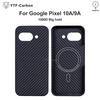 YTF Magnetic Case For Google Pixel 10A 9A Aramid Fiber Phone Case for Magnetic 10A Thin Luxury 9A  Cover Protective Kevlar Case